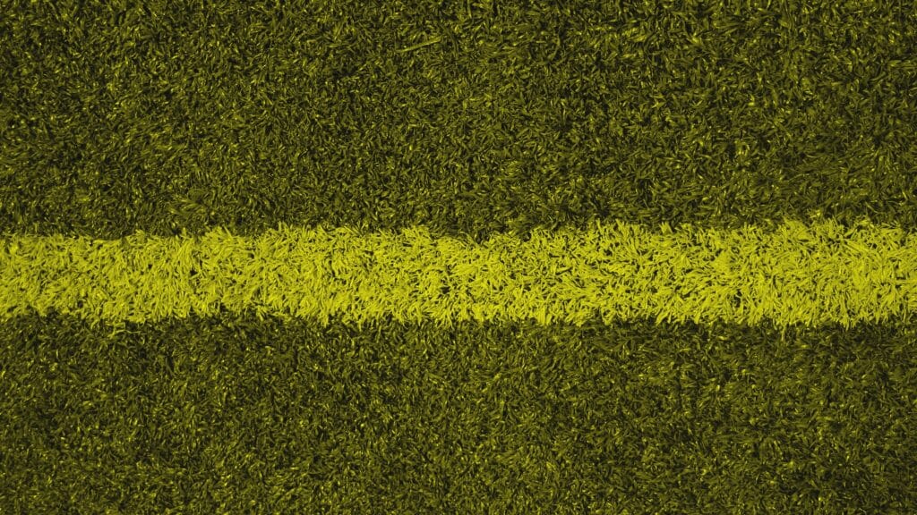 yellow line in grass representing Boundaries in Higher education; Dr Kim Burns Higher Ed Coach and Consultant